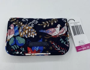 Portafoglio Vera Bradley Winter Forest RFID piccolo bifold nuovo colombe - Foto 1 di 10