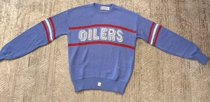 VTG RARE MADE IN USA 80's CLIFF ENGLE HOUSTON OILERS PULLOVER SWEATER SIZE XL - Picture 1 of 11