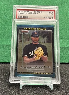 Francisco Liriano 2002 Bowman cromo #174 (RC) PSA 9 como nuevo Foto 1 de 2
