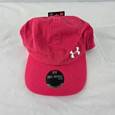 Gorra Under Armour para mujer OSFA rosa - roja ajustable nueva con etiquetas Foto 1 de 4