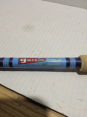 Vntg Used GARCIA CONOLON Two-star 2668-A Heavy Action 30-50 Lb Line Fishing Rod - Image 1 of 4