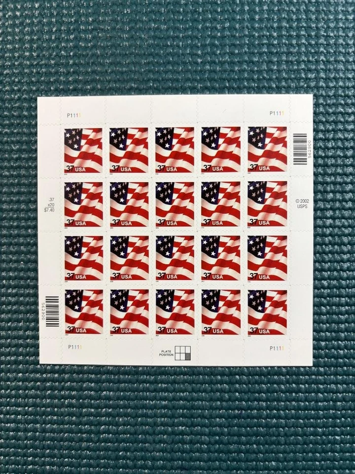 Scott #3630: Flag MNH Sheet of 20. - Image 1 of 1