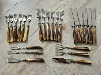 Antikes Besteckset - 24-teilig - Zwilling - Bakelit - top Zustand - Bild 1 von 4