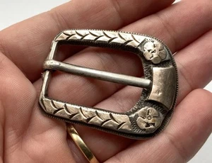 Vintage Western Sterlingsilber & 10K Gold Ranger Damen Schnalle ~ 17g. - Bild 1 von 9