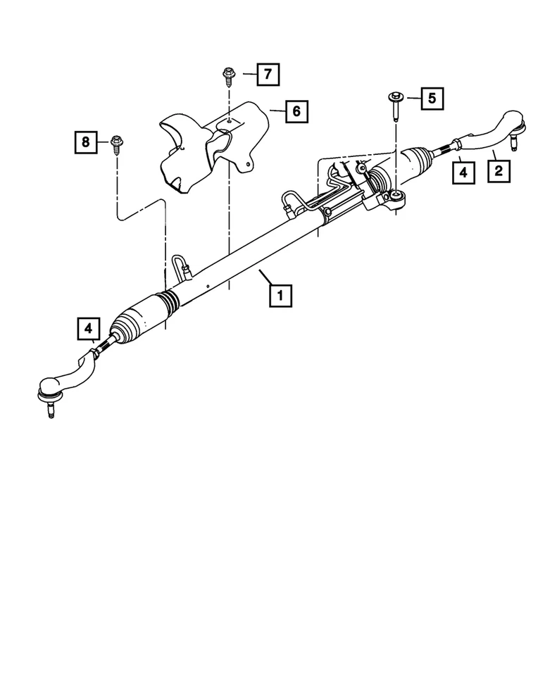 Engranaje de piñón y cremallera Mopar genuino 4743873AK Foto 1 de 1