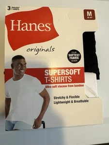 Hanes Originals T-Shirt Girocollo Uomo Super Morbida Confezione da 3, Taglia Media 38”-40” - Foto 1 di 4
