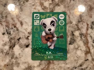 K.K. 101 Animal Crossing Amiibo Authentic Nintendo Mint Card From Series 1 - Picture 1 of 3