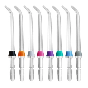 8 Piece Oral Irrigator Replacement Tips, Compatible with Waterpik WP-100, WP-250 - Picture 1 of 7