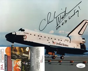 Charles Walker Signed Autograph 8x10 Photo NASA Discovery STS-41-D Landing JSA - Picture 1 of 2
