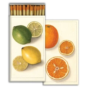 Citrus Large Decorative Candle and Fireplace Wooden Matches - One Box (1) - Picture 1 of 2