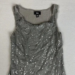 Mossimo Sequins Tank Top Size XS Gray - Picture 1 of 8