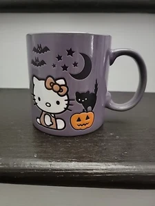 Tazza da caffè Halloween testurizzata Hello Kitty viola nuova di Sanrio - Foto 1 di 4