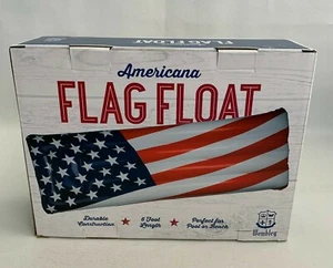 Wembley Inflatable Float 6 Ft Americana Flag Design Pool Beach Banner NEW - Picture 1 of 3