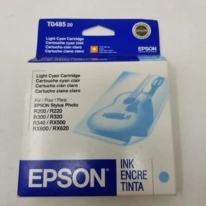 New Genuine Epson T0485 Ink Cartridge Light Cyan Blue Exp 11/2007 - Picture 1 of 4
