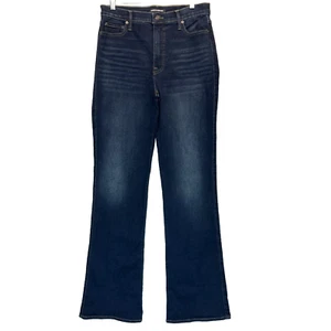 Pantalones de mezclilla Lucky Brand Uni Boot 4 (30-32) L tiro alto lavado oscuro bolsillo elástico - Imagen 1 de 7