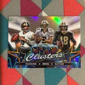 2024 Topps Chrome Cosmic Archie Manning Drew Brees Spencer Rattler Star Clusters - Bild 1 von 2