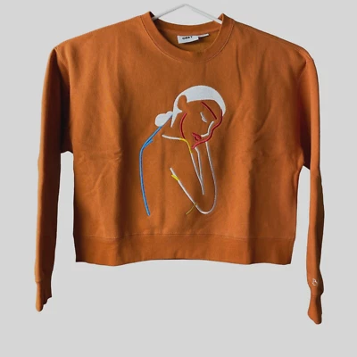 Obey Lady Crew Sweatshirt Women’s Medium Embroidered , Ginger Pull Over Rare New - Image 1 of 4