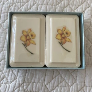 Vintage Katherine Gray French Milled Soap 2 Daffodil Soaps Still In Box VTG New - Picture 1 of 4