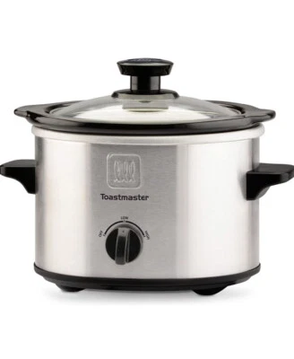 Toastmaster 1,5 qt. Olla de cocción lenta de acero inoxidable Foto 1 de 4