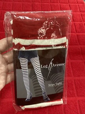 MALLAS ALTAS HASTA EL MUSLO MUJER (ROJO Y BLANCO) NUEVAS EN PAQUETE Foto 1 de 4