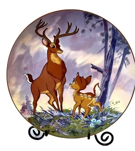 VTG Disney Collection 1st Ltd Edition Bambi Great Prince of the Forest 9” Plate - Picture 1 of 5