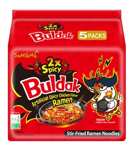 (5 Packs) Samyang 2x Spicy Hot Chicken Flavor Instant Ramen, 4.93 oz - Picture 1 of 6