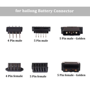 per Hailong Connettore Scarico Alimentazione Batteria Spina 4 Pin 5 Pin Maschio/Femmina ADE - Foto 1 di 16
