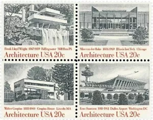 U.S. Collectibles Stamps - 1982 American Architects (#2019-2022) MINT SHEET - Picture 1 of 7