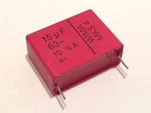 15UF 63V WIMA MKS4 CONDENSADOR POLIPROPÓSITO METALIZADO (x1) fd4f7 - Imagen 1 de 1