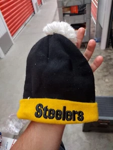 Pittsburgh Steelers New Era Knit Hat Pompom Beanie Winter Stocking Hat One Size - Picture 1 of 5