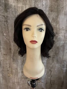 100% EUROPEAN VIRGIN HUMAN HAIR 14.5" DARK BROWN - Picture 1 of 4