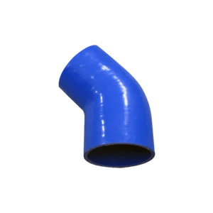 CX 2"-1.375" 45 Deg Blue Silicon Hose Reducer Elbow For Intercooler Radiator - Foto 1 di 1