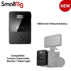 SmallRig VB50 Mini V Mount Battery 50Wh w/Multiple Accessory Ports for Camera
