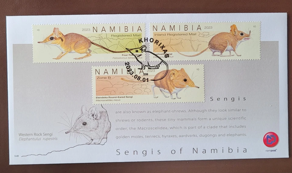 Namibia  2023 / Fauna - Sengis of Namibia - FDC - Image 1 of 1