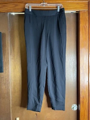 Pantalones de vestir EXPRESS negros de tiro alto para mujer talla 6 cremallera lateral elegantes NUEVO Foto 1 de 4