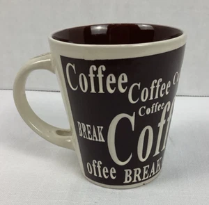 Mr. Coffee Dolce Cafe Coffee Tea Mug Cup Dark Brown and Cream Color - Picture 1 of 11
