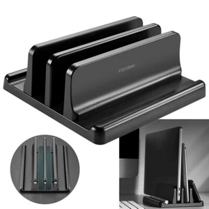 Vertical Laptop Stand Adjustable Desktop Holder For MacBook iPad Air Notebook - Picture 1 of 11