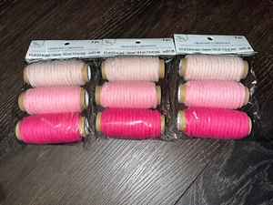 3 Packs of PINK Bead Landing 3mm Single Ply Macrame Cords 6.5 yards each - Picture 1 of 3