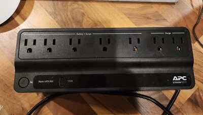 APC BE600M1 Back-UPS 600VA 7-Outlet Uninterruptible Power Supply - Image 1 of 4