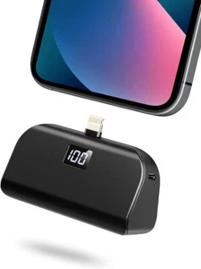 Mini Portable Charger for Iphone with Built in Cable, 4,800Mah Small Power Bank - Picture 1 of 7