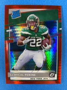 La'MICAL PERINE #190 RC Red Hyper Prizm 2020 Optic Football New York Jets NFL - Picture 1 of 2