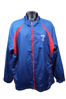 VTG Reebok Texas Ranger Lightweight Windbreaker Jacket Men's 2XL  MLB HAS WEAR - Изображение 1 из 4