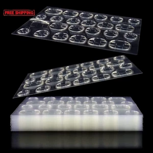 240Pcs Double Sided False Nail Art Adhesive Tape Glue, DIY Fake Acrylic Nail Man - Picture 1 of 15