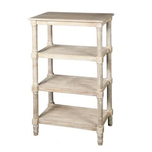 Regal, Landhaus Etagere mit 4 Böden, Holz Regal in Shabby Weiß - Bild 1 von 1