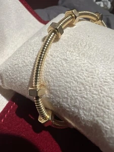 Cartier Ecrou De Cartier 18k Yellow Gold Size 18mm Hmj702 - Picture 1 of 5