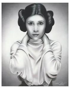Princess Leia Star Wars Art Print 11x14 Direct From Artist Carrie Fisher - Picture 1 of 4