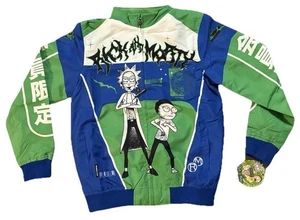 Members Only Rick and Morty Multi-Verse Varsity Jacket Blue Size Large - Picture 1 of 5