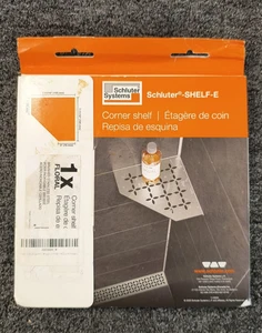 Schluter Shelf-E Corner Shelf For Tiled Showers Floral SES2D5EB, New, A1 - Picture 1 of 3