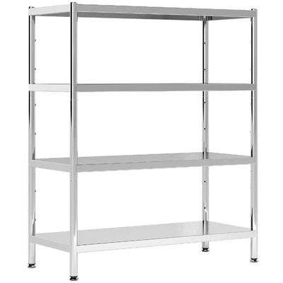 DecHome Scaffale da Cucina 4 Livelli Regolabili su 10 Altezze 91x40x108 Argento - Immagine 1 di 4