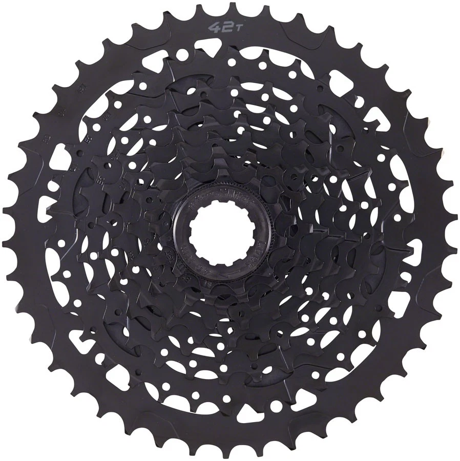 microSHIFT ADVENT Cassette - 9 Speed, 11-42t, Black, ED Coated, Alloy Large Cog - Image 1 of 1